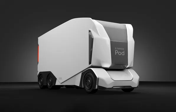 Picture truck, autonomous vehicle, Enride Pod
