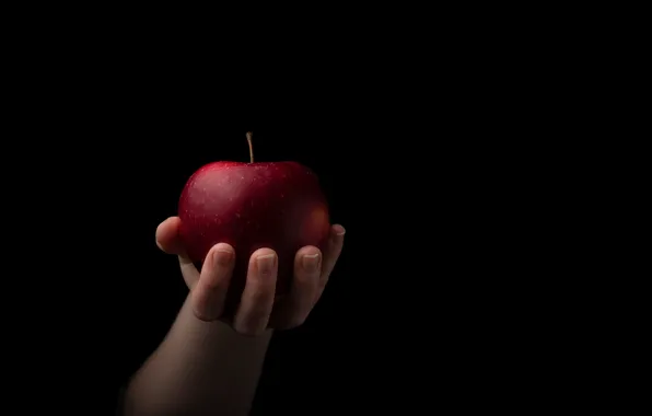 Picture background, Apple, hand