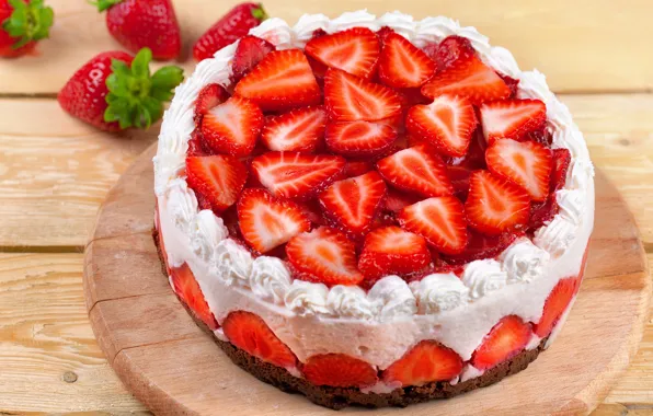 Picture berries, strawberry, pie, cake, strawberry
