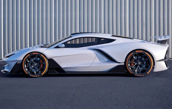 Picture supercar, side view, Aria, hypercar, 2019, FXE