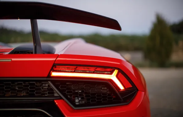 Picture Lamborghini, headlight, supercar, Spyder, 2018, Performante, Huracan, North America version