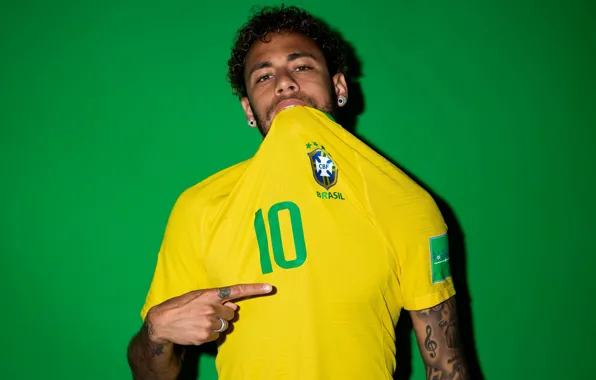 Picture football, player, Neymar, Neymar, FIFA World Cup 2018, Russia 2018