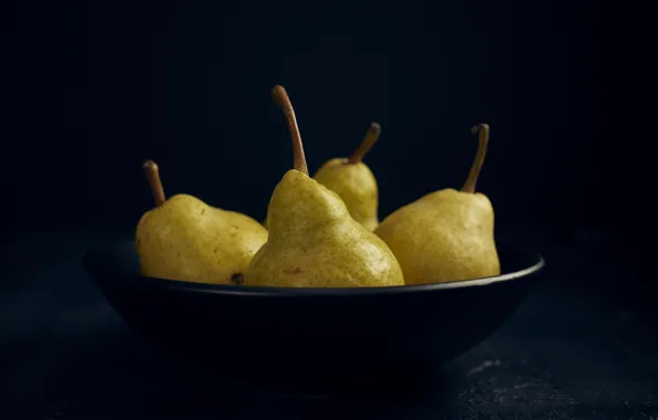 Picture background, plate, pear