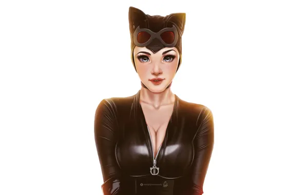 Picture Minimalism, Look, Costume, Background, Latex, Catwoman, Art, Cat woman, Sexy, Beautiful, Comics, DC Comics, Catwoman, …