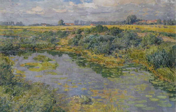 Picture nature, picture, River Landscape, 1919, Vaclav Radimsky, Vaclav Jan Emmanuel Radinski
