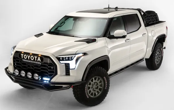 Picture SUV, Toyota, light background, pickup, TRD, Tundra, 2021, Desert Chase Concept, Toyota Tundra TRD Desert …