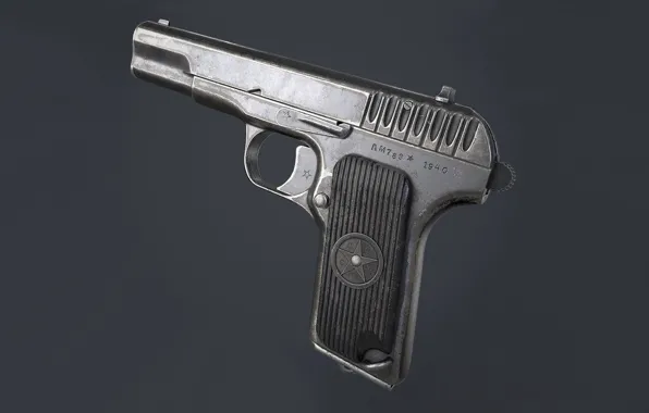 Picture USSR, TT-33, Tula Tokarev, Fedor Tokarev, Self-loading Tokarev pistol