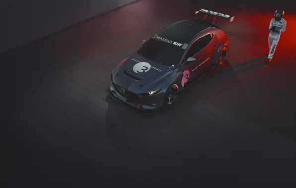 Picture Mazda, Mazda 3, the view from the top, 2020, TCR