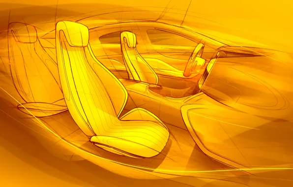 Picture Mercedes-Benz, sketch, salon, 2015, Intelligent Aerodynamic Automobile, Concept IAA