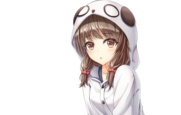 Picture girl, hood, white background, Seishun Yarou wa bunny girl Senpai no Yu Thigh