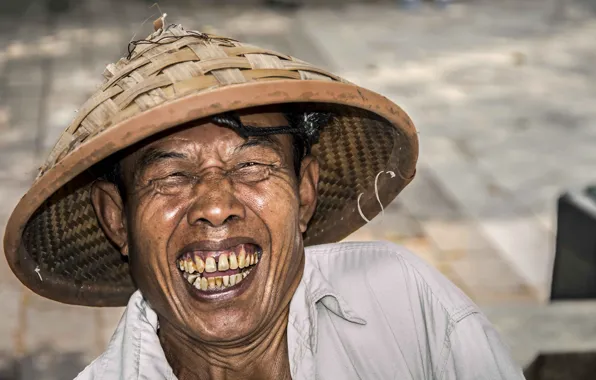 Picture smile, man, Portrait, Indonesia
