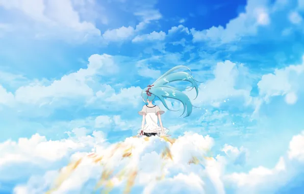 Picture the sky, girl, Hatsune Miku, Vocaloid