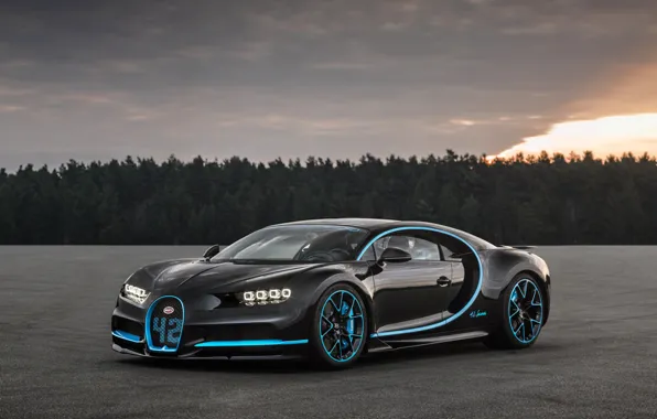 Picture Bugatti, Black, 2017, Chiron