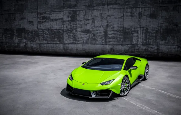 Picture Lamborghini, Green, Front, VAG, Performante, Huracan