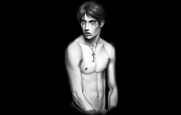 Picture look, sexy, guy, Attack Of The Titans, Shingeki No Kyojin, Eren Yeager, related, by redwarrior3