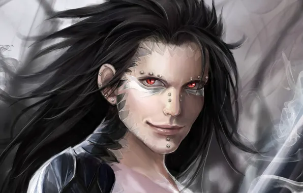 Picture look, anime, art, guy, Fairy Tail, gajeel redfox, Fairy tail