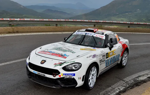 Picture rally, mountain road, 2018, Abarth, 124 Rally
