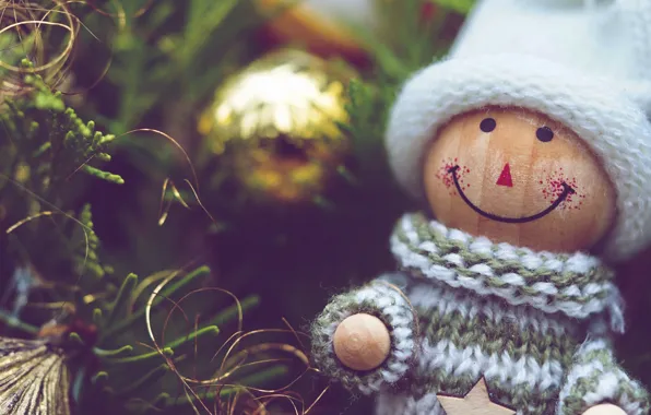 Picture balls, holiday, toy, doll, Christmas, New year, needles, bokeh, Christmas decorations, новогодние декорации