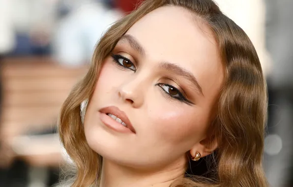 Picture look, pose, model, portrait, makeup, actress, Lily-Rose Depp, Lily-Rose Depp