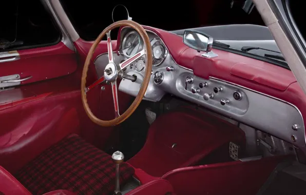 Picture Mercedes-Benz, 1955, the interior of the car, 300 SLR