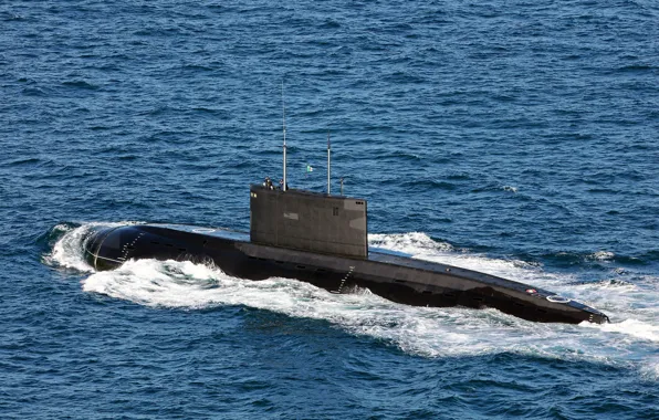 Picture submarine, diesel, the Navy of Algeria