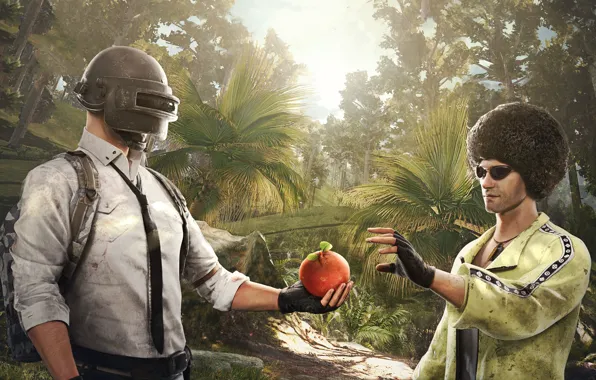 Picture jungle, fruit, guys, PlayerUnknown's Battlegrounds