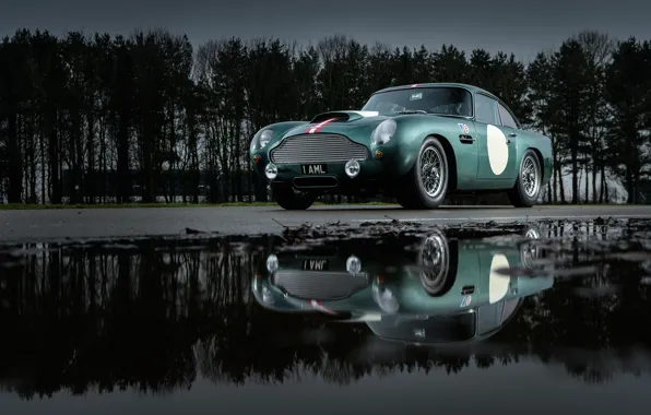 Picture Aston Martin, Reflection, Lights, Classic, 2018, Classic car, 1958, DB4, Sports car, Aston Martin DB4 …