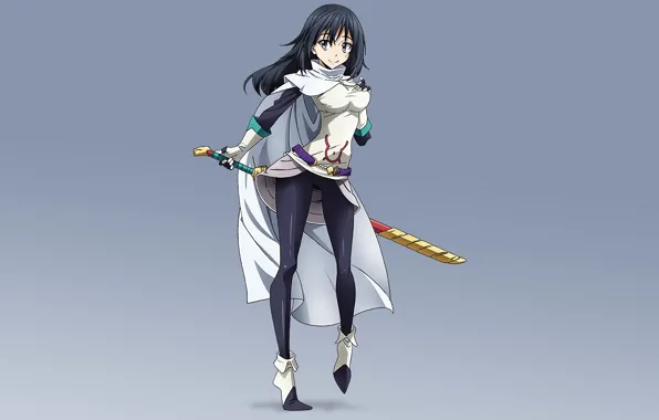 Picture girl, background, sword, About my reincarnation in slime, That Time I Got Reincarnated as a …