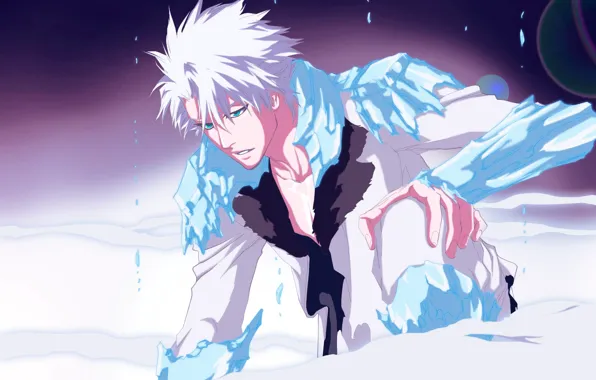 Picture ice, the evening, guy, Bleach, Bleach