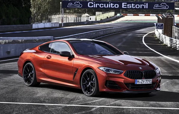 Picture coupe, BMW, Coupe, 2018, 8-Series, dark orange, M850i xDrive, Eight, G15, the exit to the …