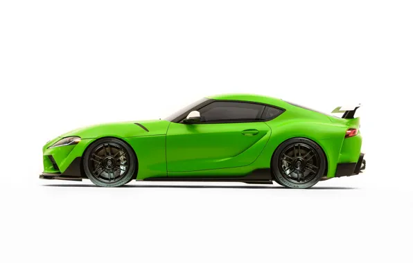 Picture Toyota, side view, Supra, 2019, GR Above, A90, SEMA 2019, Wasabi Concept