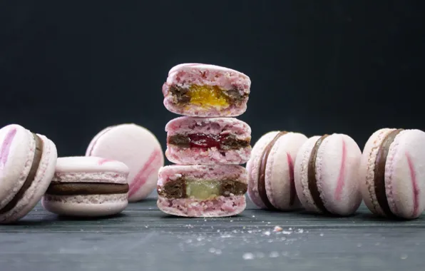 Picture cake, filling, macaroon