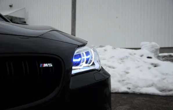 Picture BMW, Black, F10, Sight, LED