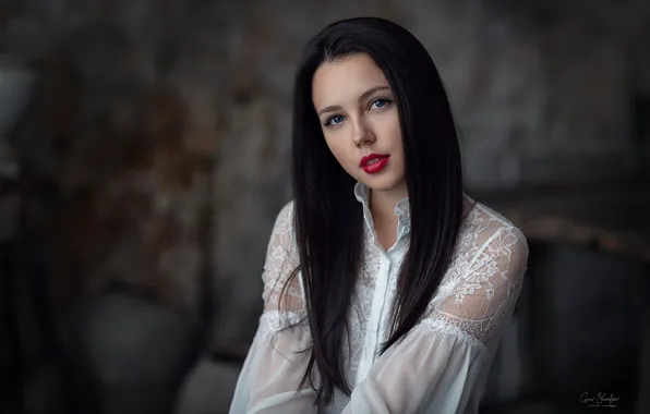 Picture brunette, Pretty, Anna Shuvalova