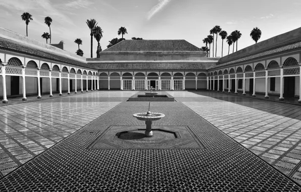 Picture yard, Morocco, Marrakech, Bahia Palace