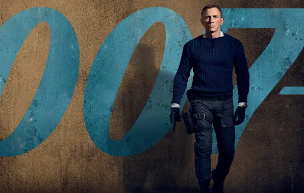 Picture Thriller, action, 007, Daniel Craig, No Time To Die, Not time to die