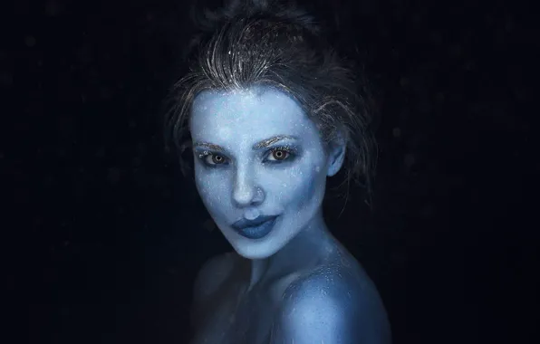 Picture cold, look, frost, Svetlana Grabenko, the snow Queen, make-up