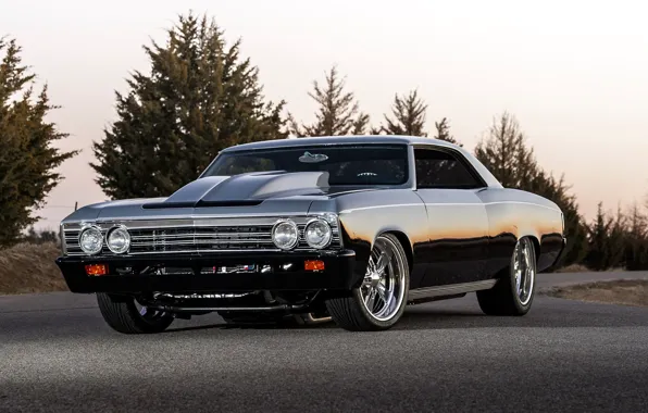Picture Muscle, Classic, Front, Coupe, Chevy, Chevelle, Vehicle