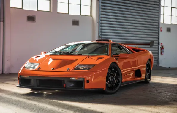 Picture Orange, Classic, Supercar, Lamborghini Diablo GTR