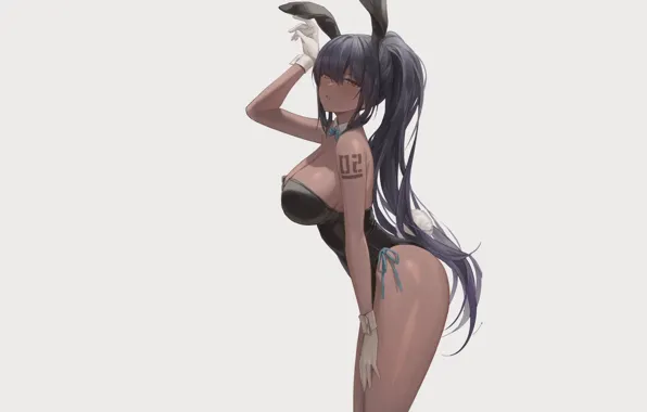 Picture girl, hot, Anime, pretty, bunny, tan, tanned, bunny girl, Karin, tanned babe, usagi, tanned girl, …