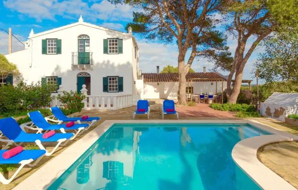 Picture Villa, pool, architecture, terrace, Balearic islands, Sant Lluis, Villa Torret