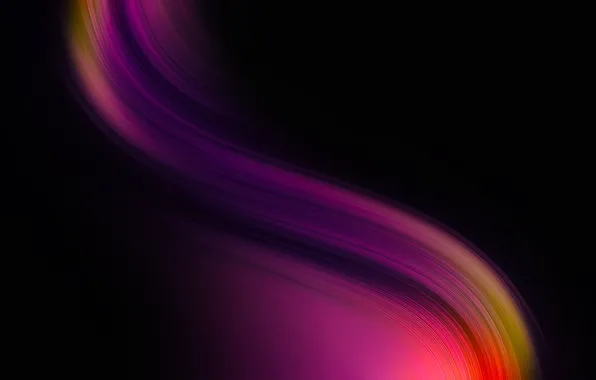 Picture wave, color, black background, purple