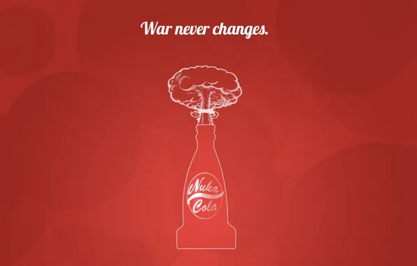 Picture Fallout, Art, Nuka Cola, Cola, Nuka-Cola, War never changes