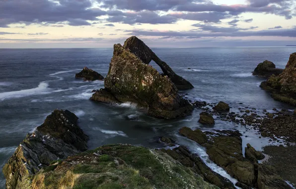 Picture rocks, coast, Scotland