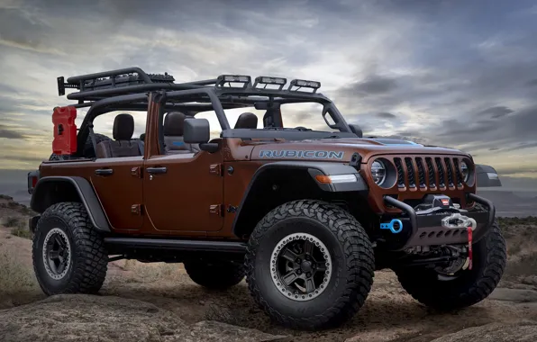 Picture Front, 4x4, Brown, Jeep, Rubicon, JPP, Wrangel, 2022, by JPP, Birdcage Concept, Jeep Birdcage Concept