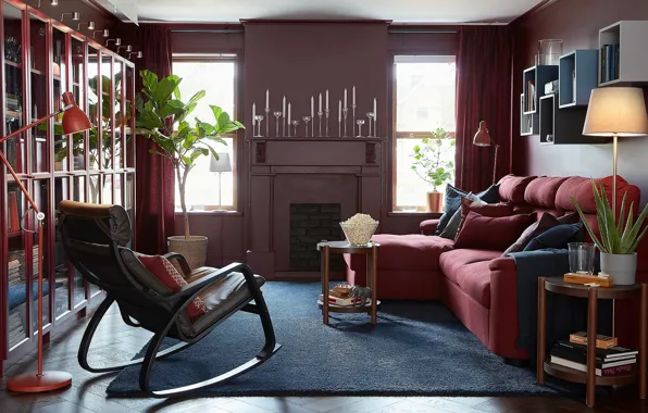 Picture design, style, room, interior, living room, small living room, ИКЕА, IKEA idea decor, мебель для …
