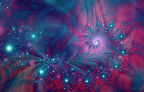 Picture blue, abstraction, pink, blue, pattern, spiral, fractal, ornament, raspberry, математическая вселенная