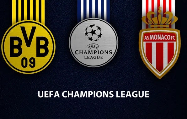 Picture wallpaper, sport, logo, football, Borussia Dortmund, UEFA Champions League, AS Monaco, Borussia Dortmund vs AS …