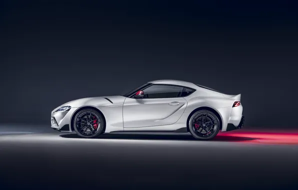 Picture Toyota, side view, Supra, 2020, GR Above, A90, 2.0L