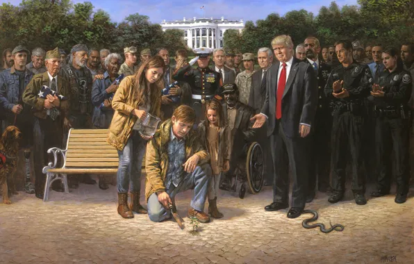 Picture veteran, Washington, presidents, USA, Capitol, The white house, Donald Trump, Trump, Jon McNaughton ‏